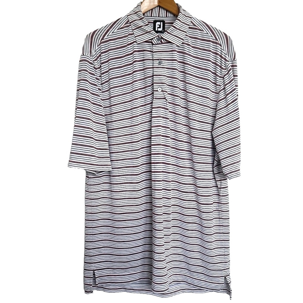 FootJoy Striped Traditional Fit Golf Polo XL (label shows L) -John Hall Cup 2018
